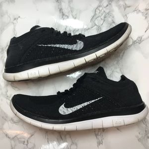 Nike free flyknit 4.0 women’s 8.5 black shoes